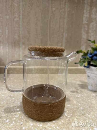 Чайник заварочный прозрачный стеклянный