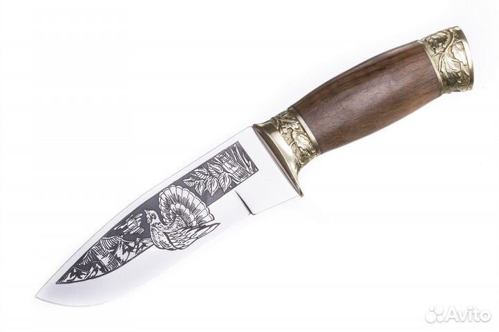 Нож туристический Кизляр Глухарь латунь 05008