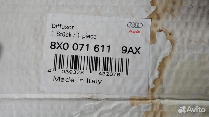 Спойлер заднего бампера / audi A1 11 VAG