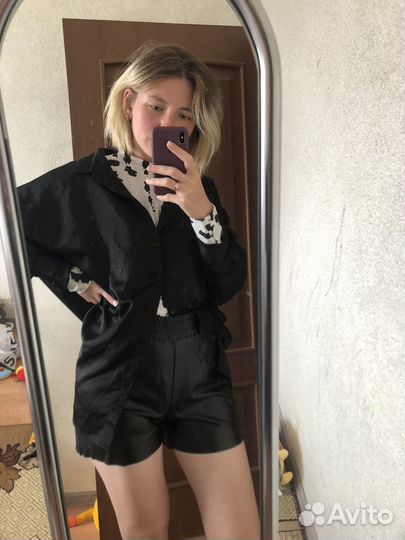 Вещи пакетом Шорты Блузка Рубашка Боди, р. 44-48