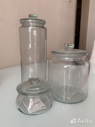 Набор стеклянных банок IKEA