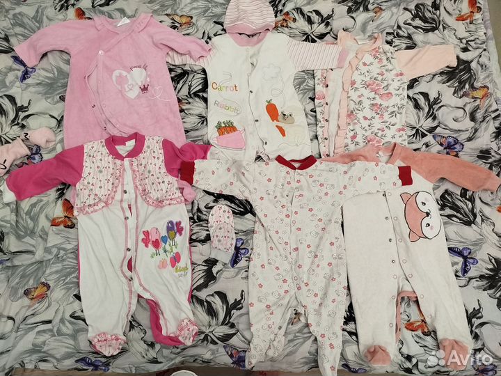 Одежда для девочки от 0 до 6 мес