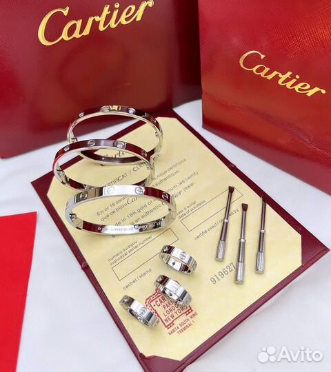 Браслет Cartier без камней