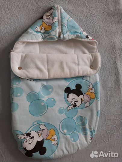 Конверт на выписку и в коляску на прогулку утеплён