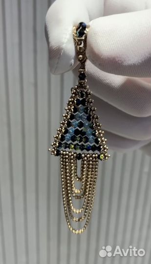 Подвеска. Серебро 925, со стразами Swarovski