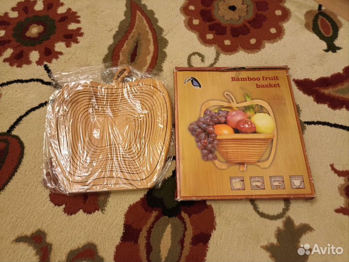 Деревянная корзина для фруктов