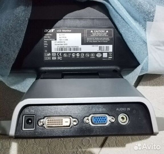 Монитор Acer AL 1751