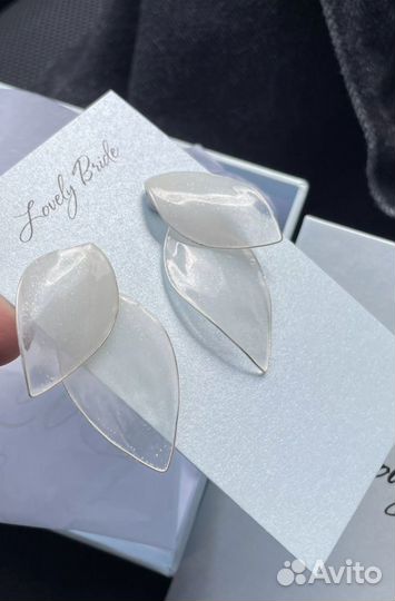 Сережки свадебные