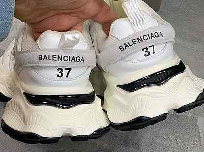 Balenciaga кроссовки натуральные белые