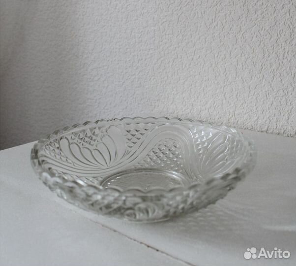 Салатник стеклянный времен СССР (2 штуки)
