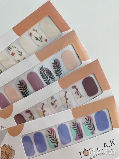 Лаковые полоски пленки для ногтей TOP LAK