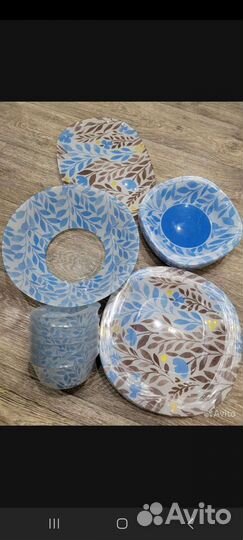 Столовый сервиз neo carina alvis blue 46 педметов