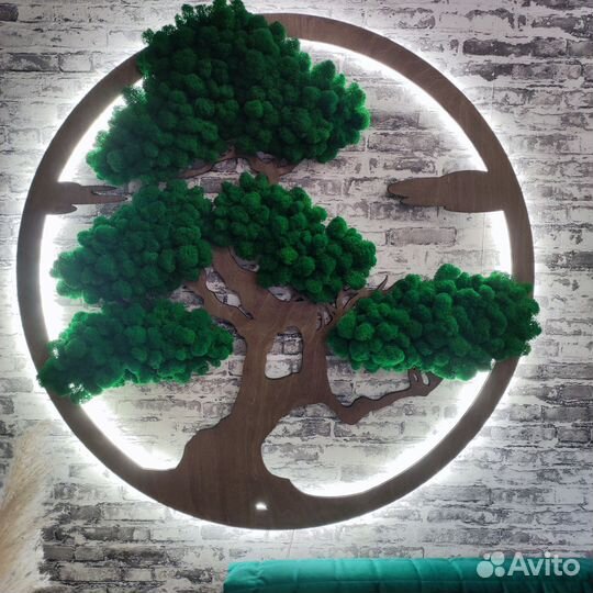 Панно из стабилизированного мха