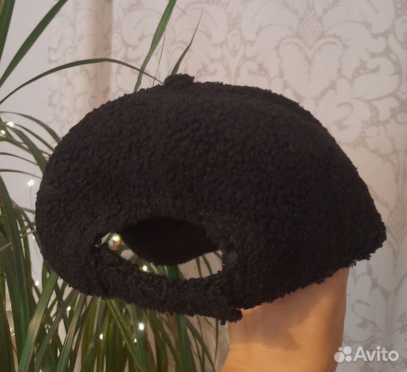 Кепка меховая бейсболка тедди