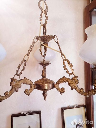 Люстра бронза 3-х рожковая