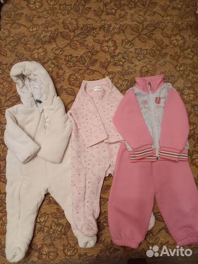 Пакет вещей для девочки 56,62 68,74, 80