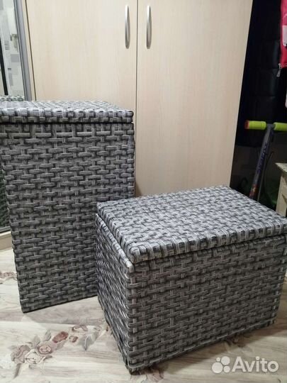 Корзина для хранения вещей из полиротанга