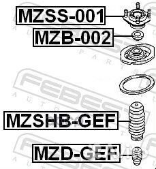 Пыльник амортизатора mzshb-GEF