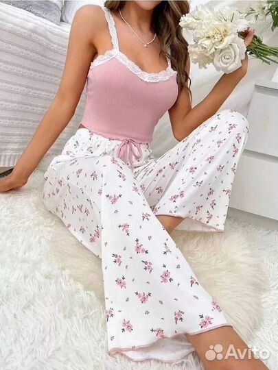 Оптом. Пижама - розовый №Н-60113 - 46-48