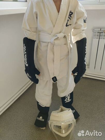 Кимоно для кудо белое 2 шт.Защита