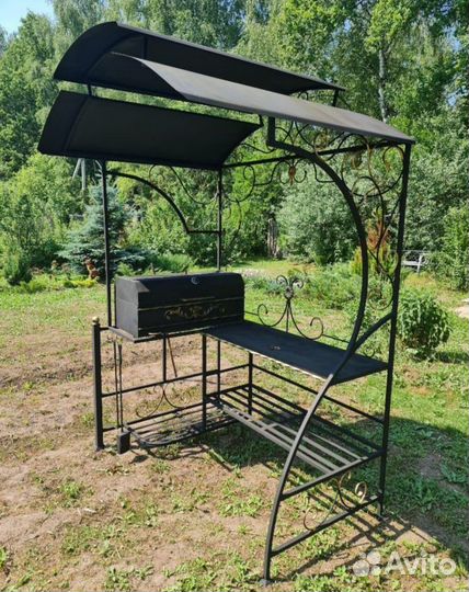 Мангал с печкой