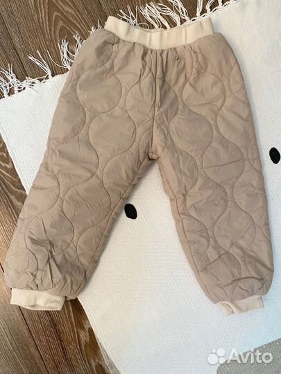 Утепленные брюки для девочки zara 110