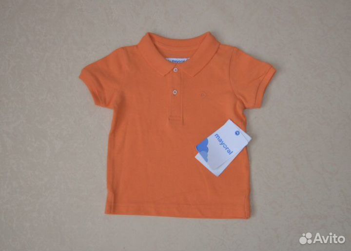 Рубашка джинсовая/ поло/ брюки 68 Mayoral