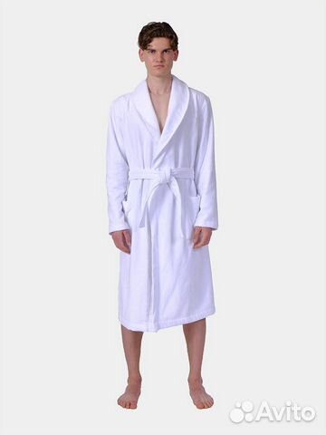 Халат махровый мужской, гостиничный, банный