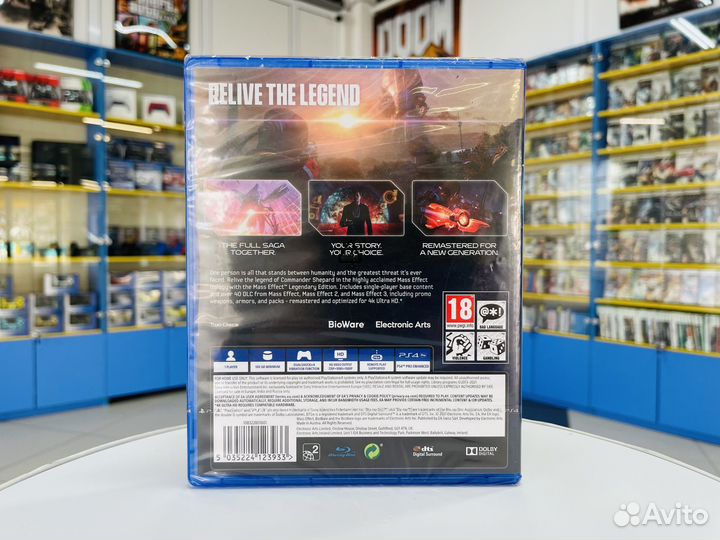 Mass Effect Legendary Edition PS4 диск