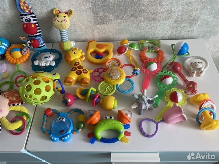 Развивающий игрушки, погремушки