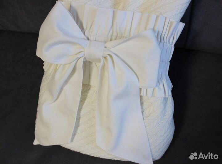 Комплект (конверт и слип) на выписку для девочки