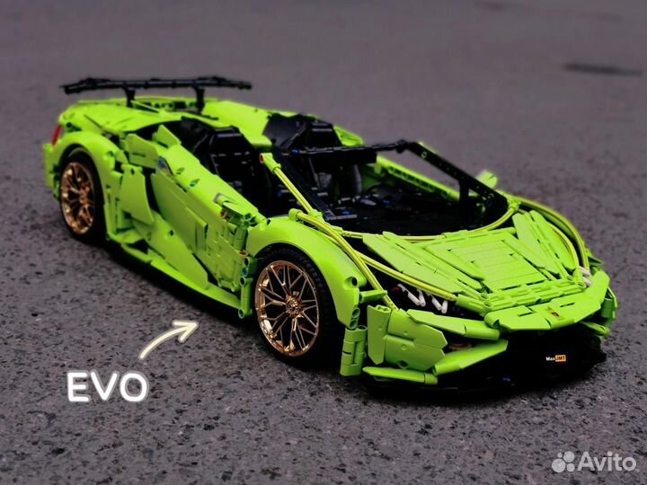 MOC Lamborghini Sian в Huracan Evo Spyder 42115