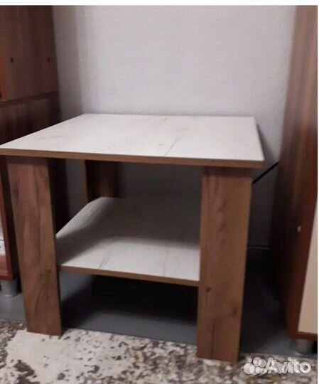 Стол журнальный Дуб крафт табачный/Дуб крафт белый