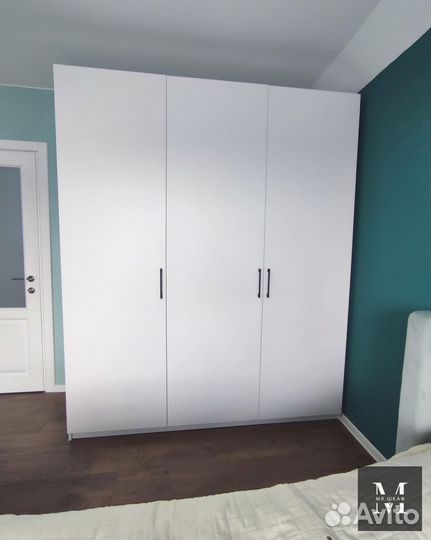 Шкаф распашной с фрезерованными фасадами