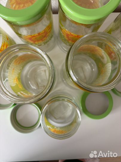 Банка для сыпучих продуктов стеклянная