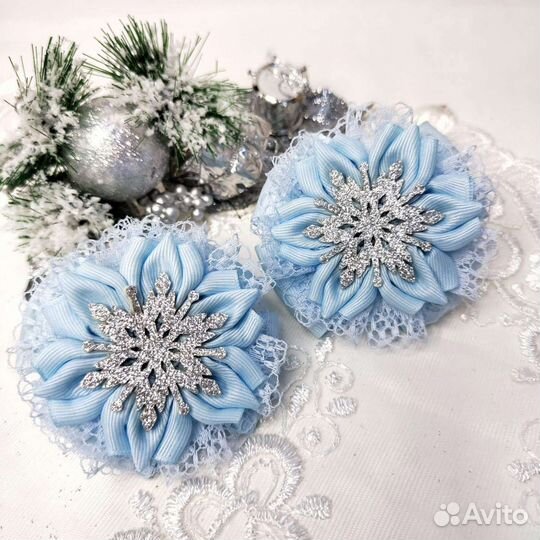 Бантики новогодние ручной работы