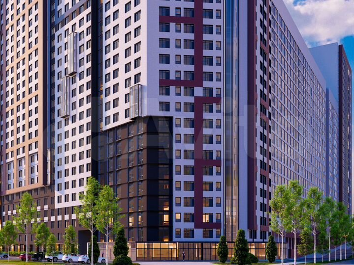 3-к. квартира, 55,7 м², 22/27 эт.