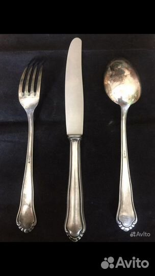 Старинное столовое серебро Германии и России