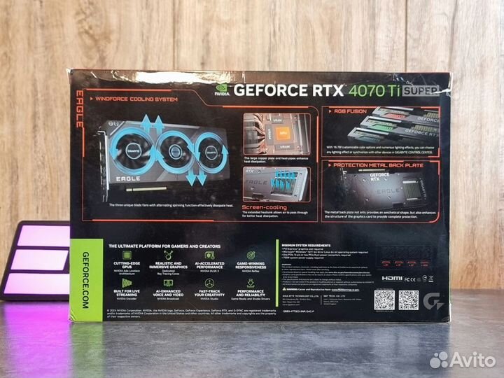 Видеокарта RTX 4070 Ti Super 16GB Gigabyte Eagle O