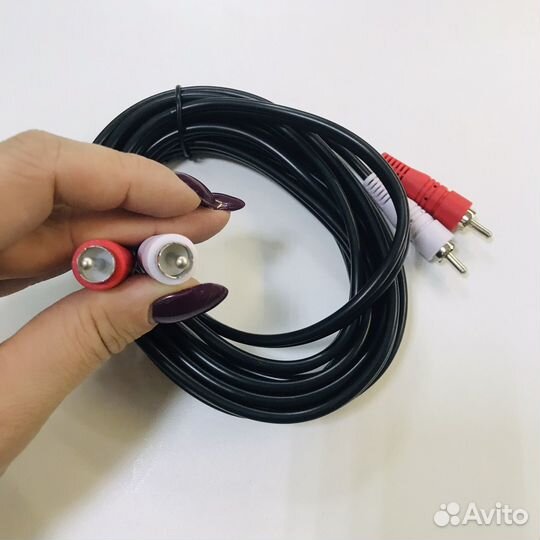 Кабель 2 rca 2rca 3 метра \ провод 2 тюльпана