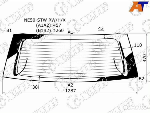 Стекло заднее toyota corolla fielder