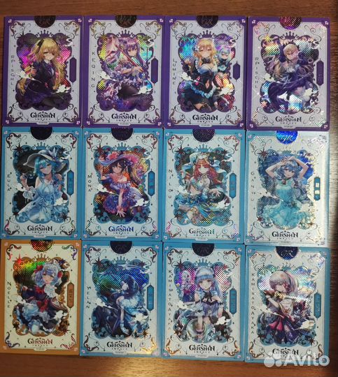 Геншин коллекционные карточки