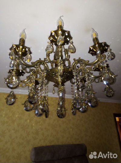 Люстра потолочная италия бу