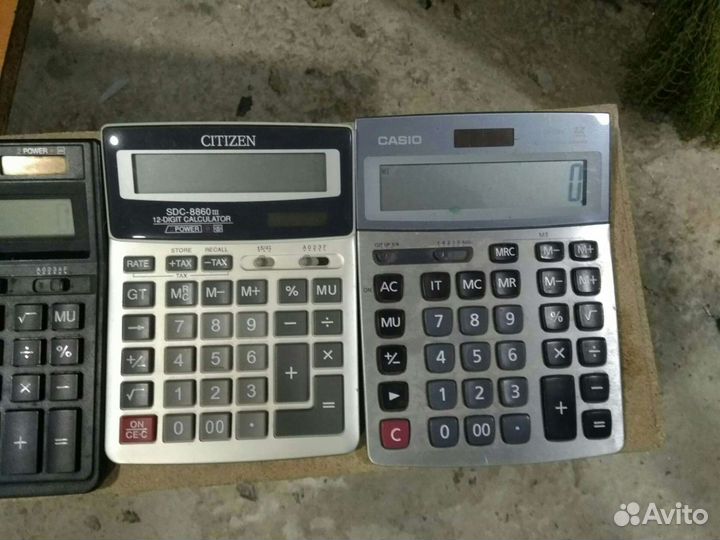 Калькуляторы Casio и Citizen