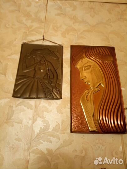 Картина медная чеканка СССР