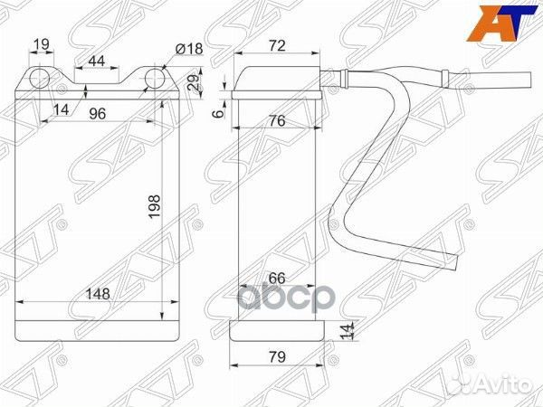 Радиатор отопителя салона toyota land cruiser #