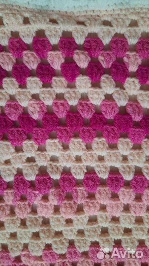 Плед детский вязаный ручная работа