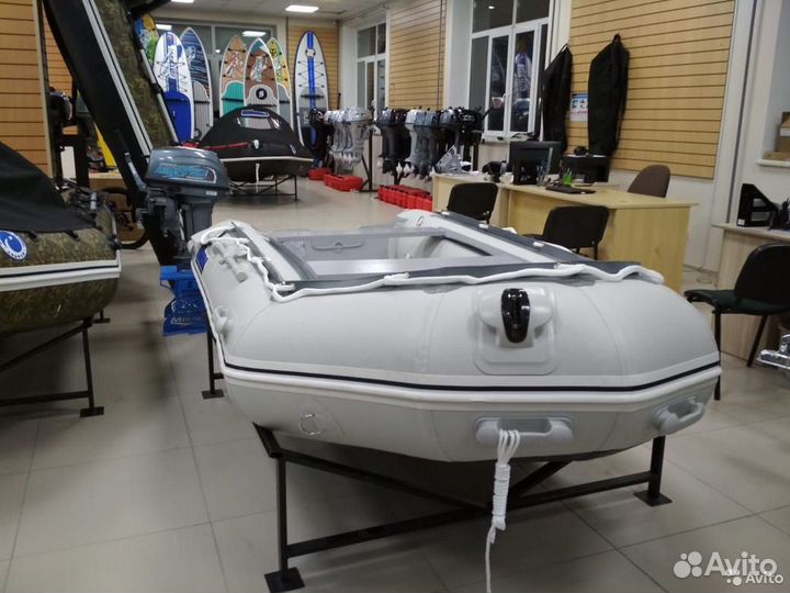 Лодка пвх Stormline Heavy Duty Air Light 340 серая