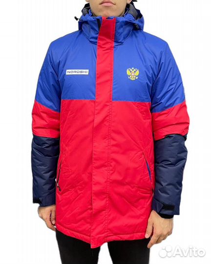 Утепленная куртка nordski Casual True Blue/Red