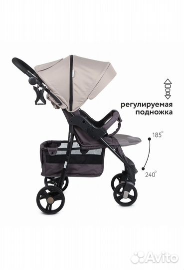 Коляска прогулочная babyton comfort plus beige